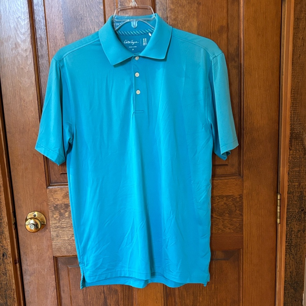 Walter Hagen Golf Polo, Men’s S, Aqua Blue
